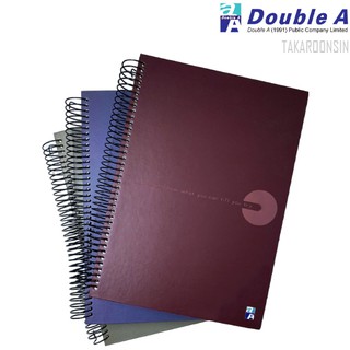 Double A สมุดโน๊ตสันลวด มีเส้น 150แผ่น 18x25.5 ซม.