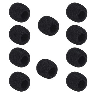 Andoer ไมโครโฟนแบบตั้งโต๊ะไมโครโฟนแบบฝาปิด Mic Foam Cover, Black 10-Pack