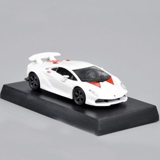 โมเดลรถยนต์ Lamborghini Sesto Elemento Diecast ขนาด 1:64 สีขาว