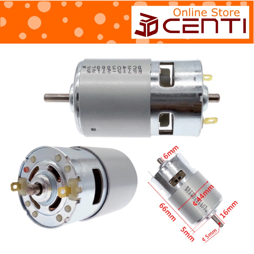 MESIN DC 12V มอเตอร์ 775 ความเร็วสูงแบริ่ง 3000 6000 15000 rpm RS775 DIY เครื่อง Dynamo