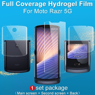 Original Imak Motorola Razr 5G Full Cover Screen Protector Moto Razr 2 Razr2 2020 Front + Back + Inner Hydrogel Film