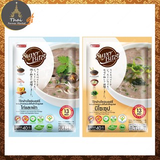 Namchow Super Bites โจ๊กข้าวไรซ์เบอร์รี่ผสมข้าวหอมมะลิ กึ่งสำเร็จรูป มีให้เลือก 2 แบบ ขนาด 40g