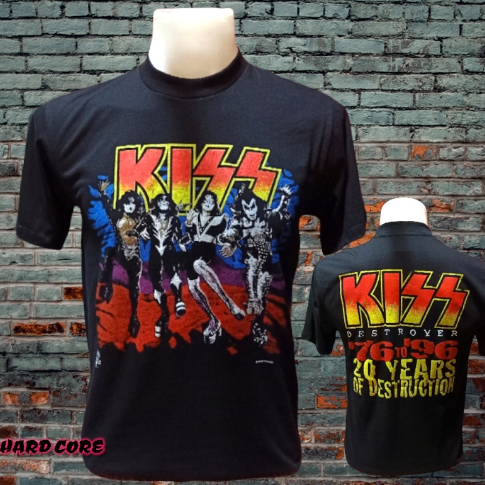 เสื้อวง KISS วงร็อคในตำนาน ไม่มีตะเข็บข้าง คอฟิต ป้ายUSA เสื้อผ้าวินเทจ เสื้อวินเทจ เสื้อทัวร์ วงร็อคต่างประเทศ1สามารถปร