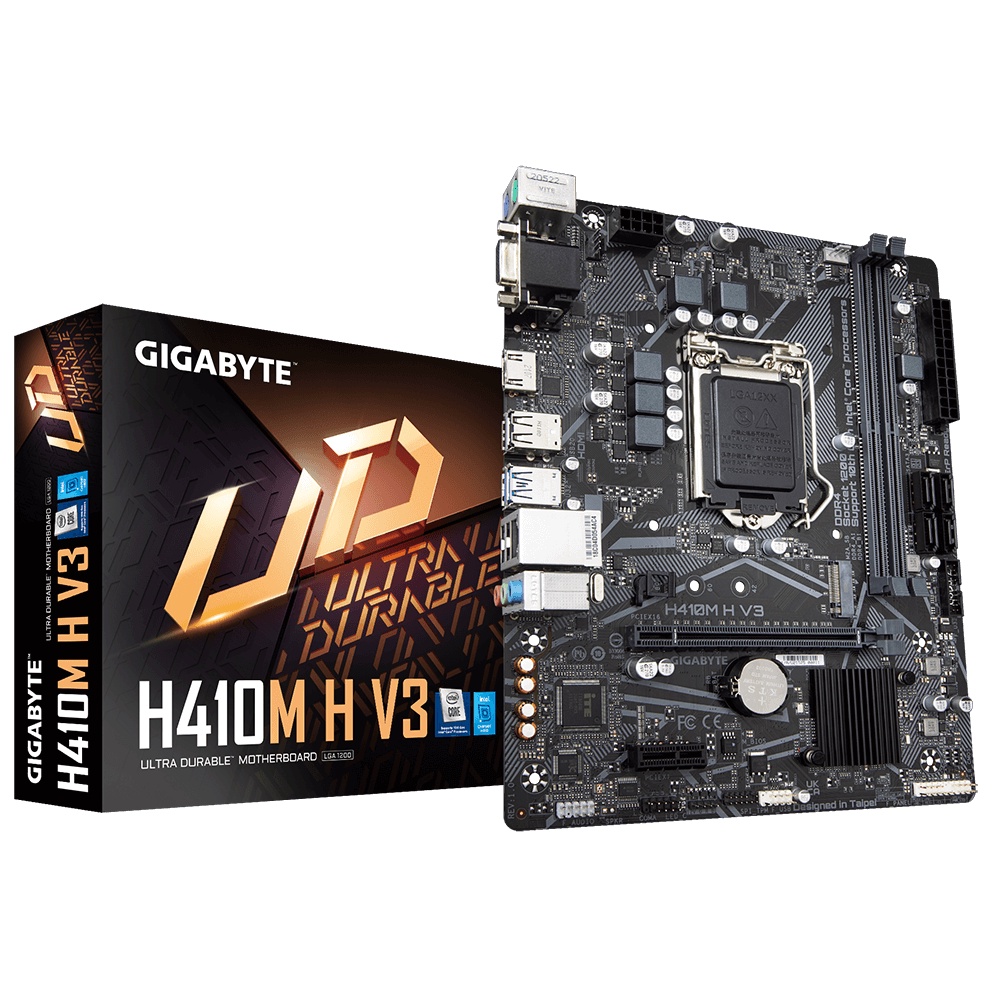 MAINBOARD (เมนบอร์ด) 1200 GIGABYTE H410M H V2 V3 Warranty 3 - Y