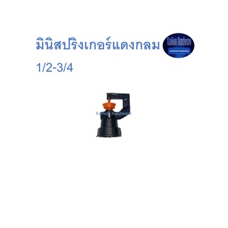 ดำน้ำหยด มินิสปริงเกอร์แดงกลม 1/2-3/4” จำนวน1 กล่อง(50ตัว)