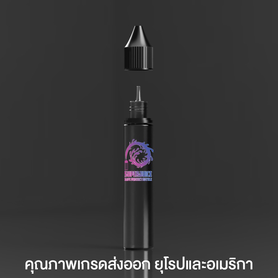 [Easy E-Receipt] ขวดหยด แพค 6 ชิ้น! 10/15/30/60/100 ml. ขวด SUPERJUICE V3 ฝาปิด ChildProtect พลาสติก PET Food Grade - รูปที่ 4