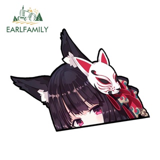 Earlfamily สติกเกอร์ไวนิล กันน้ํา กันรอยขีดข่วน ลายอนิเมะ Yamashiro Peeker ขนาด 13 ซม. x 9.6 ซม. สําหรับติดตกแต่งรถยนต์