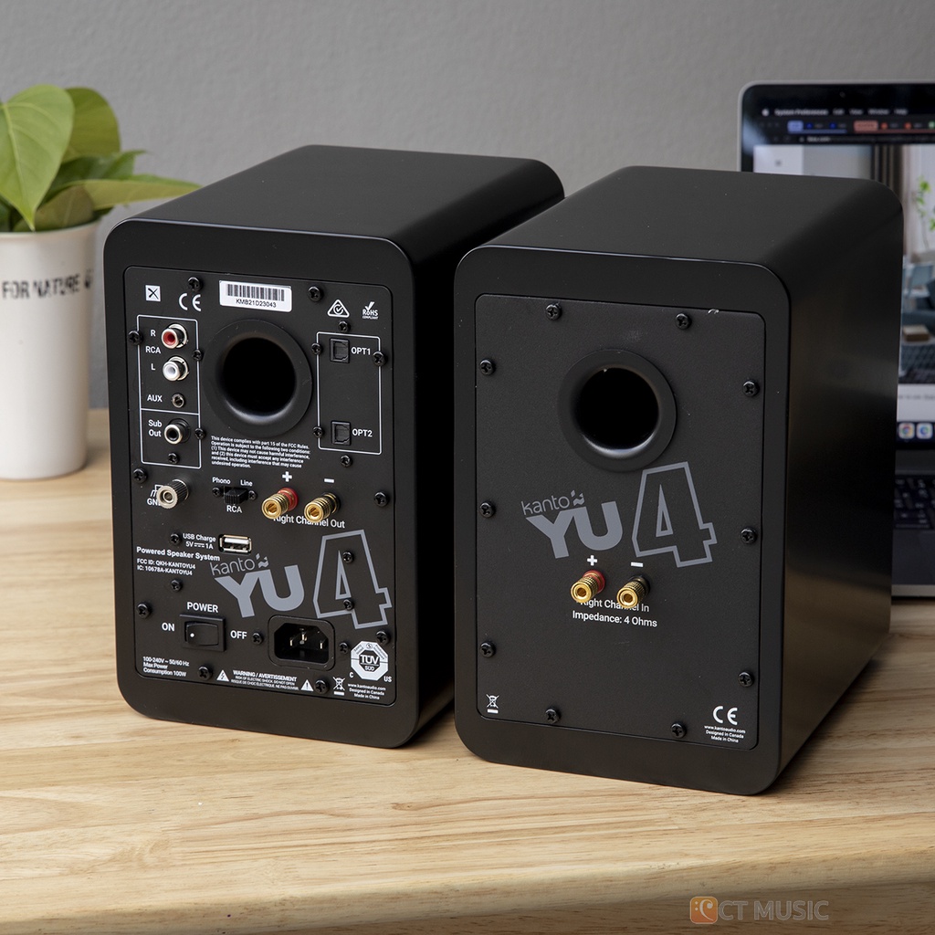 Kanto YU4 パワード デスクトップ スピーカー マットブラック Amazon.co.jp: 【国内正規品】Kanto ブックシェルフ アクティブ
