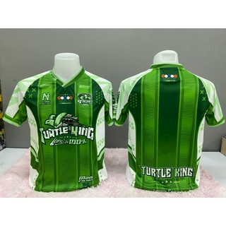 ราชาเต่า คอวี ไขว้ ไหล่สโลป เสื้อพิมพ์ลาย เสื้อบอล ฟุตบอล เสื้อกีฬา