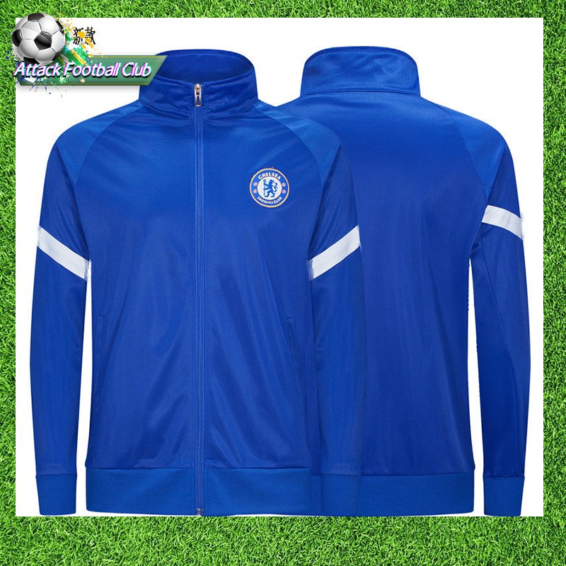 ส่งฟรี [B-Blueเสื้อผ้า + กางเก,XXL（175-180）]เชลซีChelsea20/21 Chelseaเสื้อคลุมกีฬา เสื้อฟุตบอลแขนยาว เสื้อคลุมกีฬาผู้ชายแจ๊กเก๊ต เสื้อคลุมกีฬา ชุดกีฬา