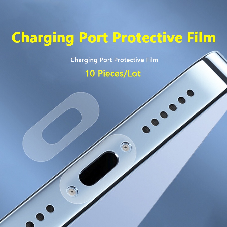 สติกเกอร์ฟิล์มกันรอย เนื้อแมตต์ กันรอยขีดข่วน สําหรับ iPhone Android Type-C 10 ชิ้น ต่อล็อต