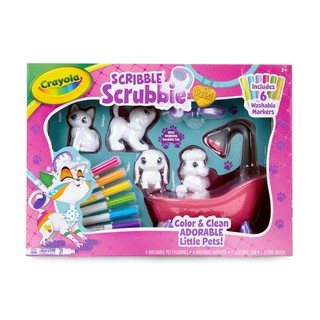 Crayola Scribble Scrubbie Tub Play Set ชุดระบายสีและอาบน้ำสัตว์เลี้ยง