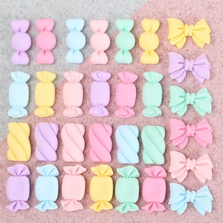 [Cream phone case DIY] cream colored marshmallow candy bowknot cream glue phone case diy handmade jewelry accessories kit