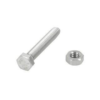 อุปกรณ์ยึดติด สกรูหัวหกเหลี่ยม FITT 1/4 นิ้วX1-1/2 นิ้ว 5 ตัว Screws, Nuts &amp; Washers