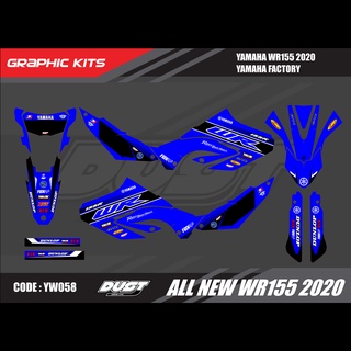 สติ๊กเกอร์วิบาก YAMAHA WR155R 2020 ทั้งคัน Graphic kit สติ๊กเกอร์เคลือบเงา สุดคุ้ม