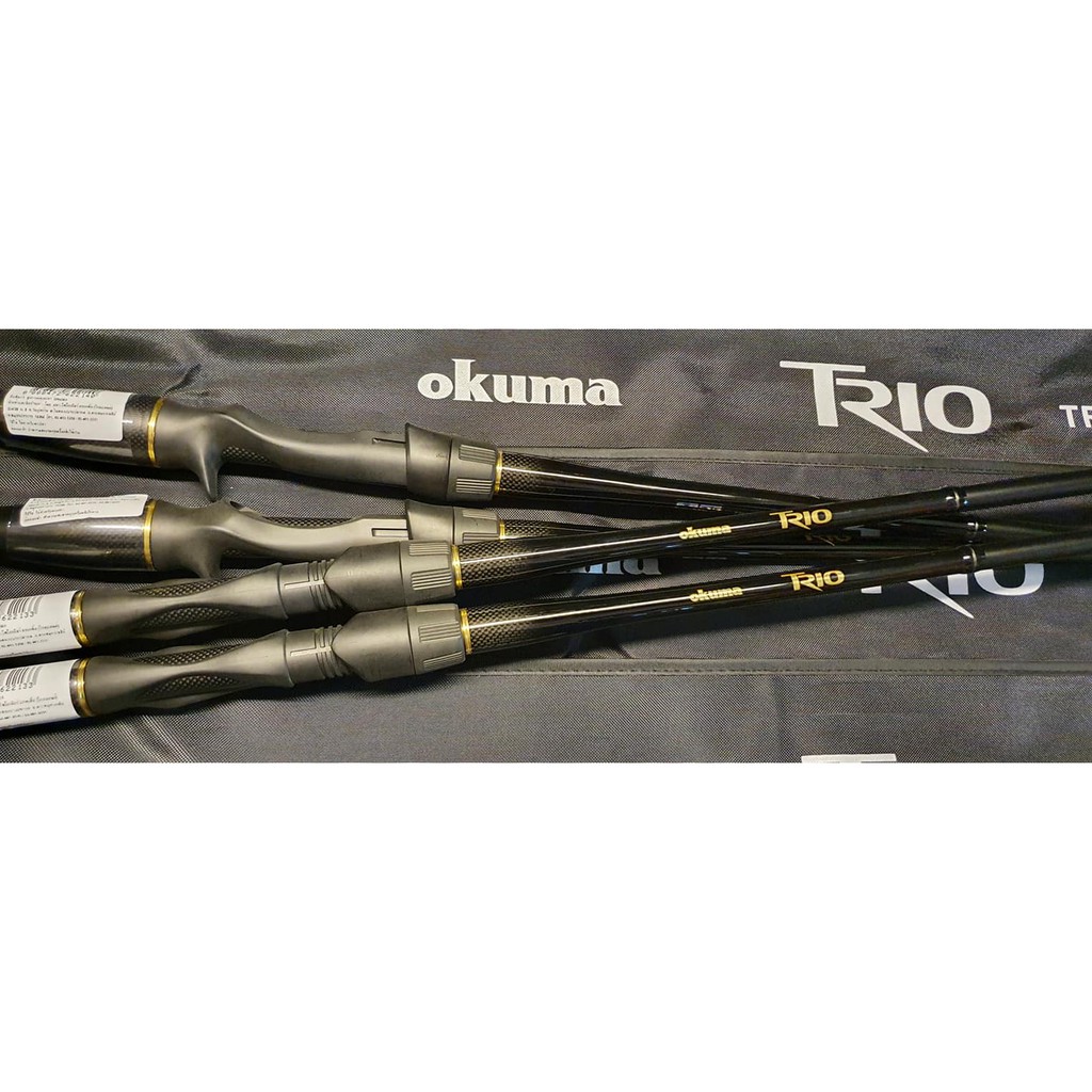 คันตีเหยื่อปลอม okuma TRIO คันเบ็ดตกปลา okuma TRIO เพิ่มความแกร่ง และพาวเวอร์ลิฟท์ให้ดีขึ้นด้วยแบลงค