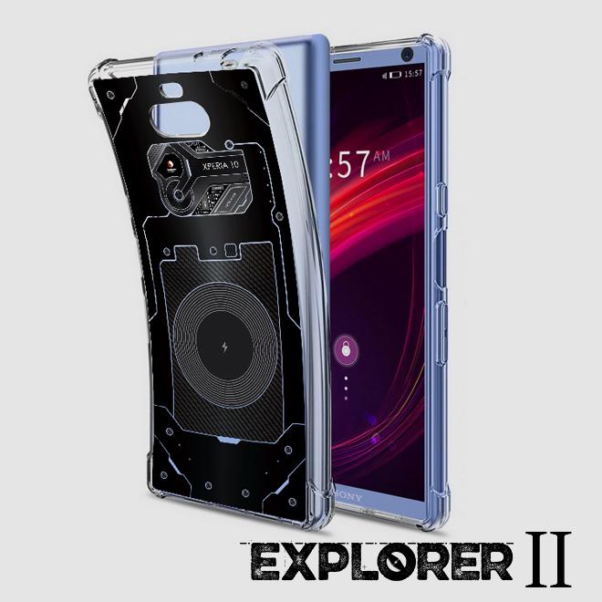 เคส สำหรับ Sony Xperia 10 [Explorer II Series] 3D Anti-Shock Protection TPU Case