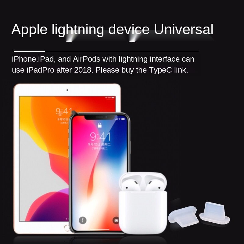 พอร์ตชาร์จโทรศัพท์มือถือ ซิลิโคน กันฝุ่น 3.5 มม. สําหรับ iPhone Android iPhone 13 12 Max AirPods - รูปที่ 7