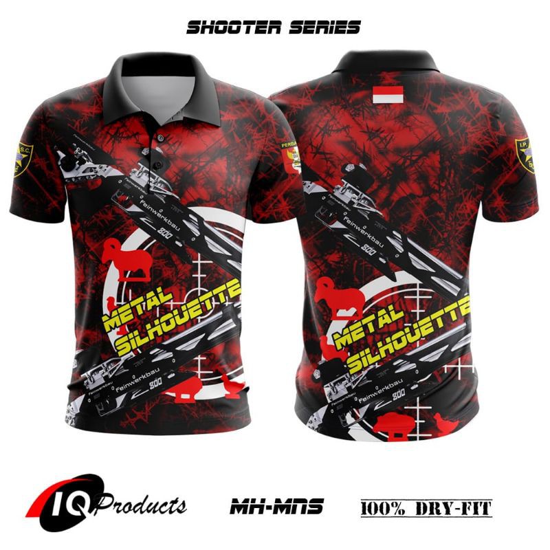 เสื้อกีฬาแขนกุดลายพราง Ipsc & Metal Silhouette