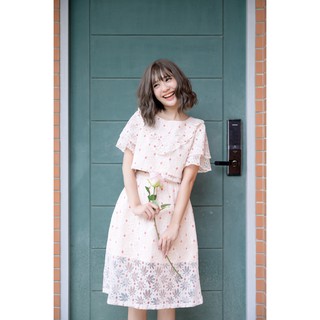 Match Mellow / กระโปรงลูกไม้ / Cherry Dot Skirt