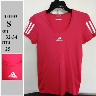 เสื้อกีฬาแบรนด์แท้ มือสอง ไซด์ S อก 32-34 ยาว 25 รหัส T0103