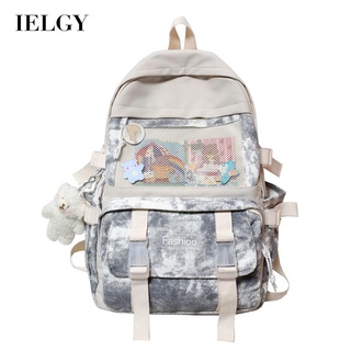 IELGY Backpack schoolbag simple fashion cute college Harajuku style