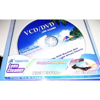 KS แผ่นล้าง VCD/DVD ( VCD LENS CLEANER) แผ่นล้างแถมน้ำยา