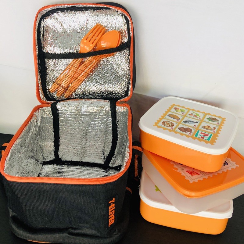 กล่องข้าวปิคนิคทั่วไทย ของพรีเมี่ยม 7-11 ชุดกล่องข้าว กล่องถนอมอาหาร พร้อมกระเป๋าเก็บอุณหภูมิ ใหม่10