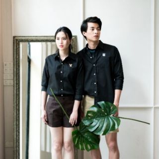 PREMIUM SHIRT เสื้อเชิ้ตผ้าคอตตอน - Black