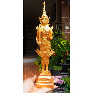 144 พระสยามเทวาธิราช&lt;มวลสารเหล็กน้ำพี้&gt;องค์สีทอง