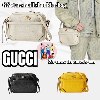 กุชชี่  GUCCI  กระเป๋าสะพายขนาดเล็ก GG Star/กระเป๋าสุภาพสตรี/กระเป๋าสะพายข้าง/กระเป๋าสะพายไหล่/กระเป๋ากล้อง/การจัดซื้อแบ