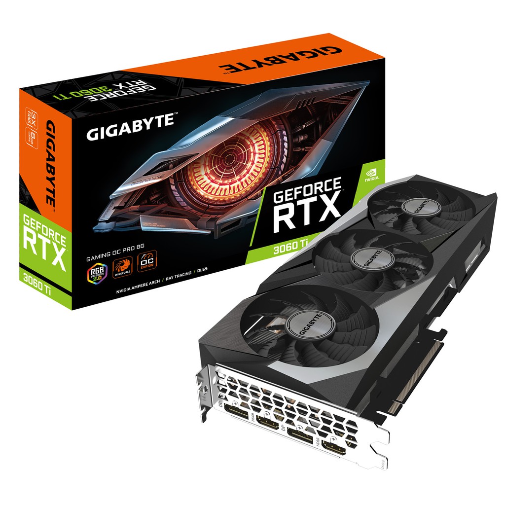GIGABYTE GeForce RTX 3060TI GAMING OC PRO 8G VGA #RTX 3060 TI OC PRO