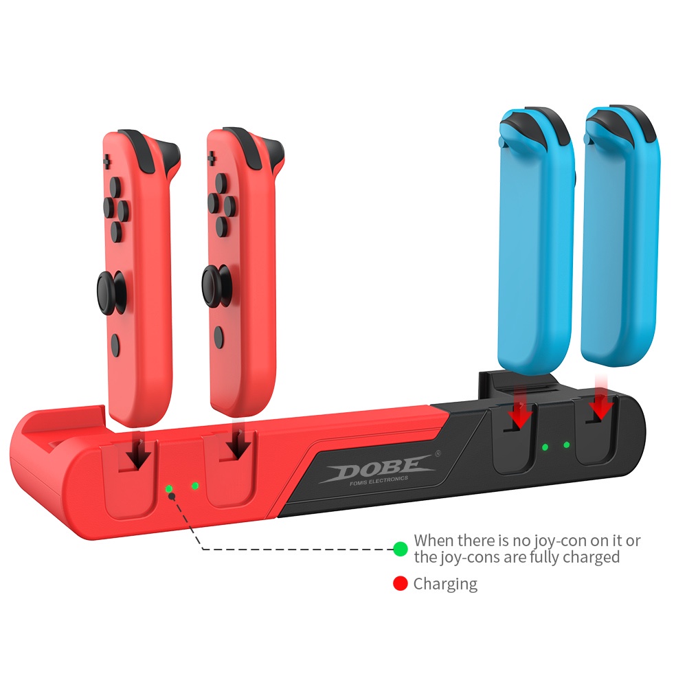 DOBE 6 In 1 Charging Dock for Nintendo Switch (ที่ชาร์จจอยSwitch)(แท่นชาร์จจอยคอน)(แท่นชาร์จจอย)(TNS-0122)