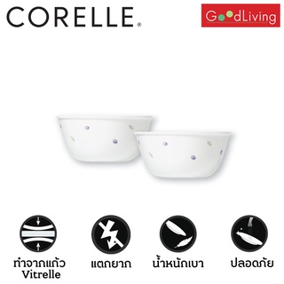 Corelle ชามอาหาร ขนาด 177 ml. 3.5 (9.5 cm.) ลาย Plum ชิ้น/C-03-406-PU-2