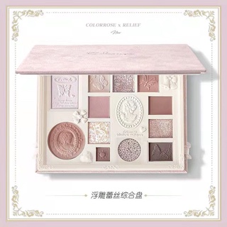 Colorrose พาเลทอายแชโดว์ บลัชออน ไฮไลท์ สไตล์ตะวันตก เรโทร สําหรับแต่งหน้า