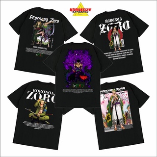 เสื้อยืด พิมพ์ลายอนิเมะวันพีช Kamikaze RORONOA ZORO SANTORYU THREE SWORDS