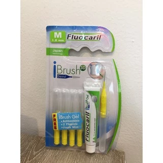 แปรงซอกฟัน proxabrush ibrush fluocaril 4 แถม1 และยาสีฟันเจล