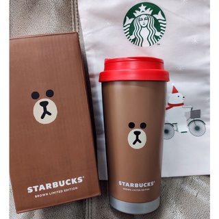 Starbucks แก้ว Line Friends Brown Bear 16oz.ของแท้