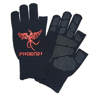 M1 ถุงมือมอเตอร์ไซค์ ตุ๊กแกกันลื่น รุ่นตัด 2 นิ้ว ลาย Phoenix