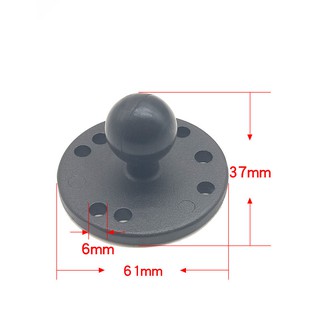 Round Base 1 inch Ball Mount with AMPS Hole Pattern RAM-B-202U for Ram Mounts work for Cameras GPS Smartphone