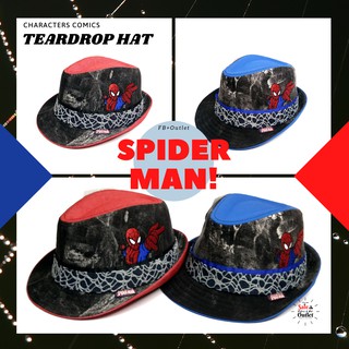 หมวกปานามา SPIDER-MAN TEARDROP KID HAT SIZE 48, 52 CM.