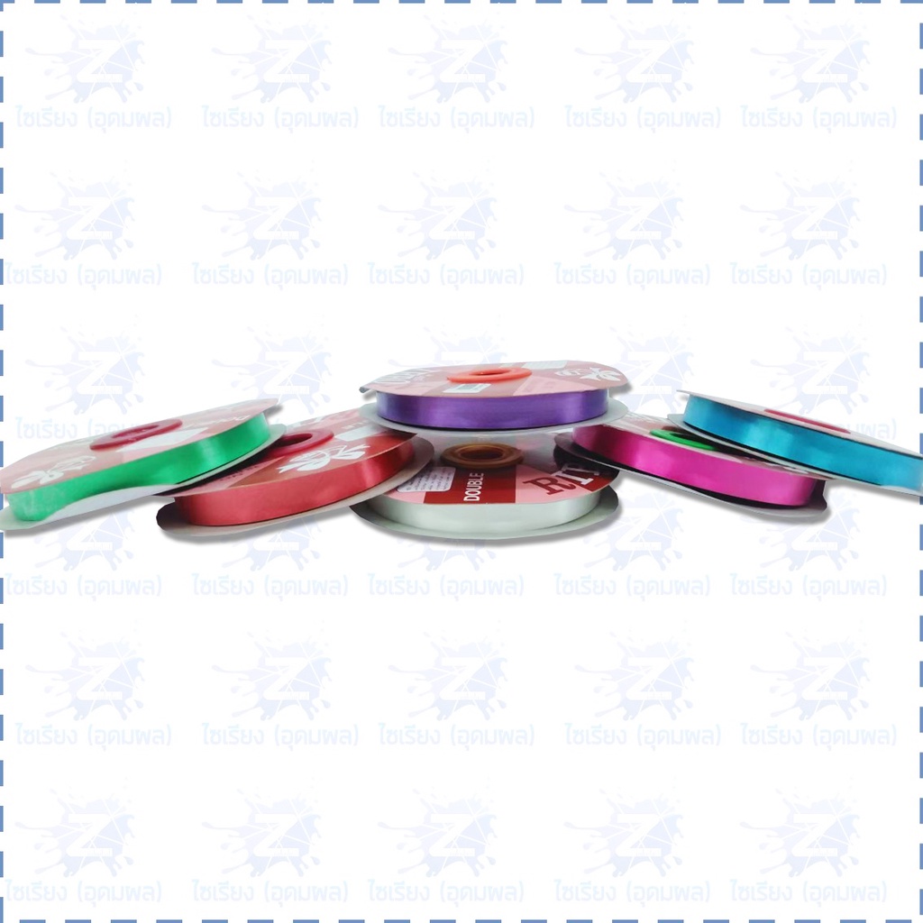 ริบบิ้น NO.2 กว้าง12 มม.ยาว40 เมตร ตราระฆัง PLASTIC RIBBON 1 ม้วน