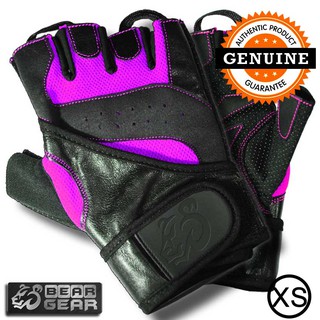 BEARGEAR ถุงมือยิมพร้อมสายรัดข้อมือ Gym Gloves with Wrist Wrap (XS-size)