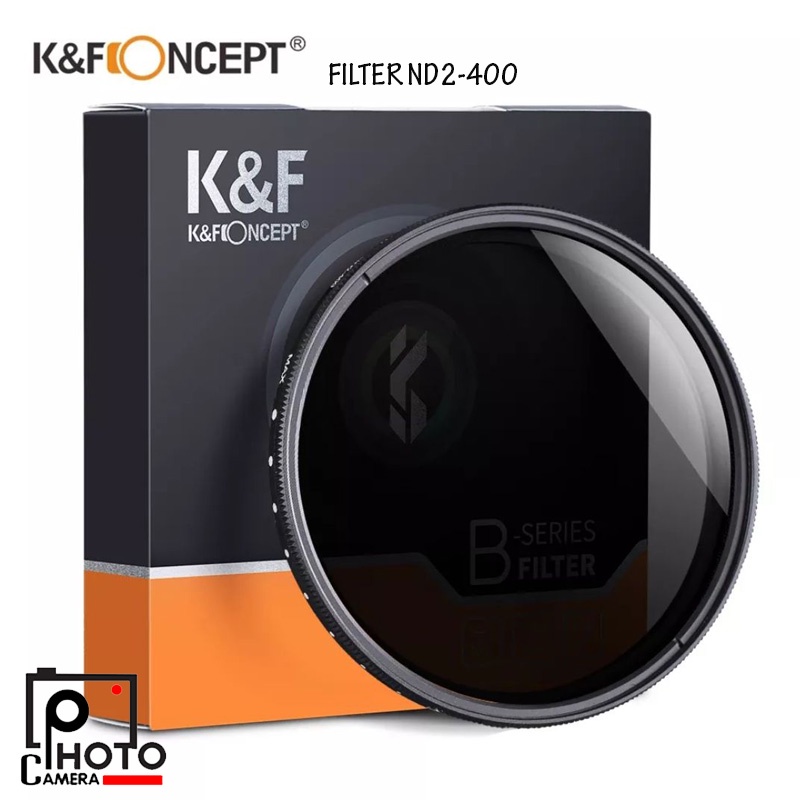 K&F FILTER VARIABLE ND2-400 (1-8 สต๊อป) ฟิลเตอร์ ND