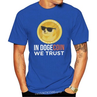 [COD]เสื้อยืดแขนสั้น คอกลม พิมพ์ลาย Dogecoin We Trust Funny Crypto Meme สไตล์คลาสสิก สําหรับผู้ชาย CBnidb95EIacpf47