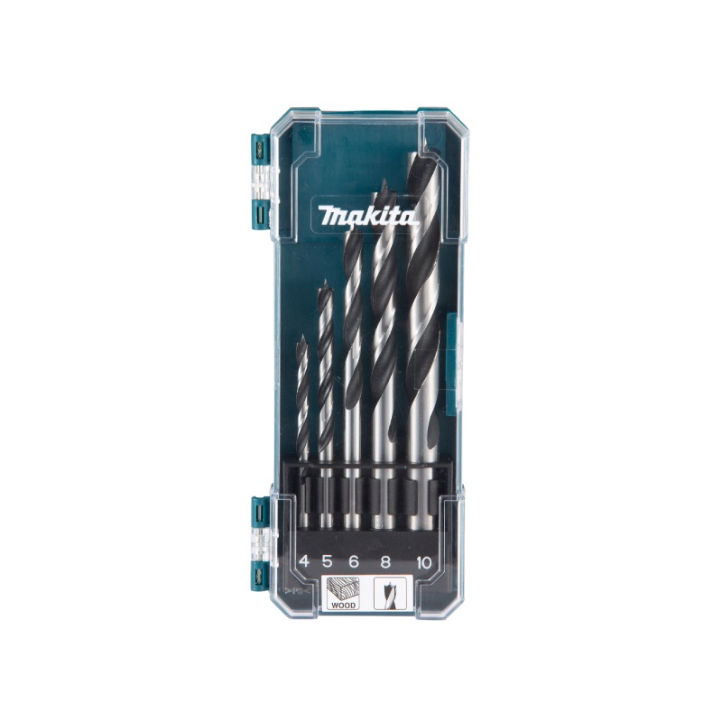 MAKITA D-72861 : ชุดดอกเจาะไม้ 5 ดอก (ขนาด 4-10 มม.)