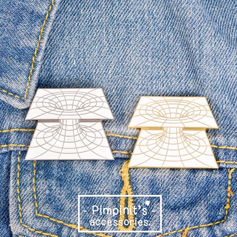 📬 พร้อมส่ง : เข็มกลัดเซ็ทรูปภาพกราฟฟิกสามมิติทรงสี่เหลี่ยมเรขาคณิต | 3D Geometric Squares Enamel Bro