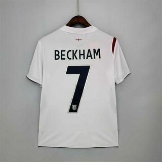 เสื้อกีฬาแขนสั้น ลายทีมชาติฟุตบอล Eng-lan BECKHAM GERRARD OWEN 2006 ชุดเหย้า คุณภาพสูง สไตล์เรโทร