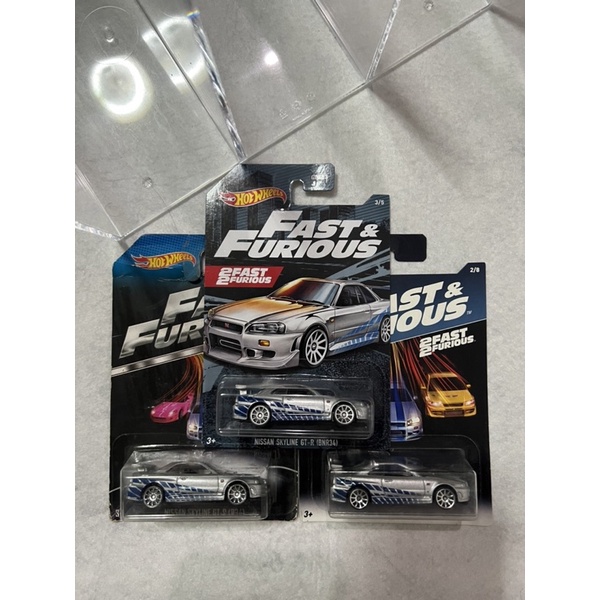 Hot wheels NISSAN SKYLINE GT-R R34 Basic car 1:64 FAST&FURIOUS