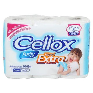 อุปกรณ์ทำความสะอาด กระดาษชำระ CELLOX DOUBLE ROLL แพ็ค 6